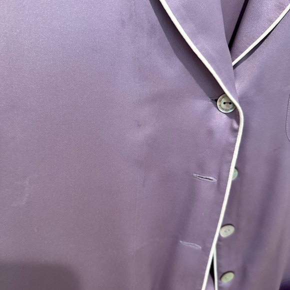 Olivia Von Halle Coco Pajamas in Lilac size 3 - Picture 5 of 5